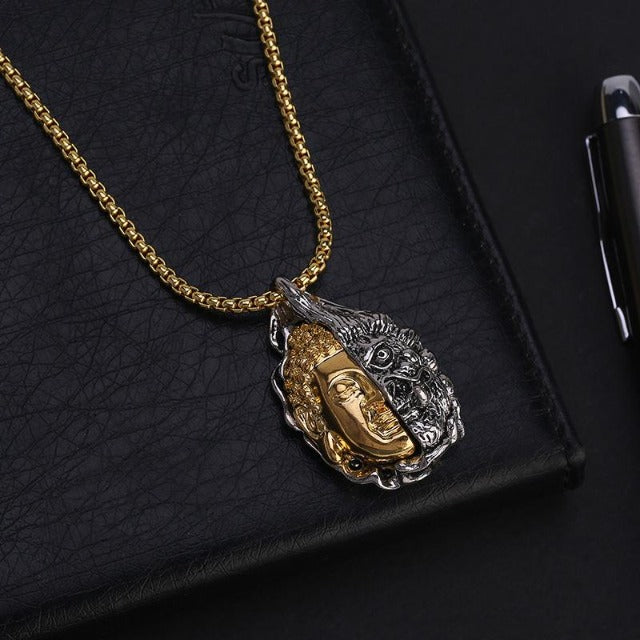 Collier Bouddha Homme