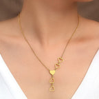 Collier Coeur Long or