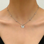 Collier de dos papillon - chaîne dorsale pour femme 