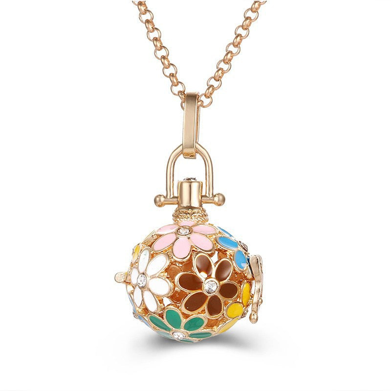 Collier Femme Enceinte Bola de Grossesse avec Pendentif  Creux