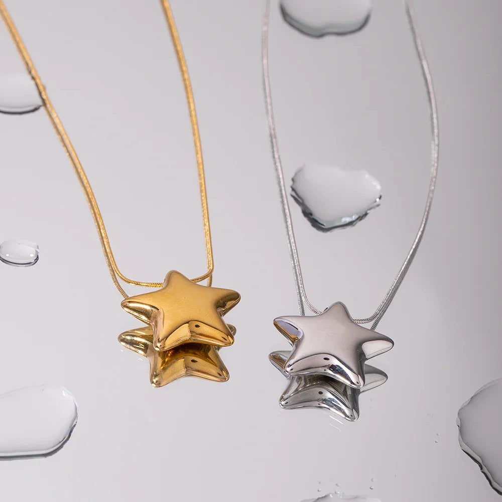 Collier Femme Pendentif Etoile argent