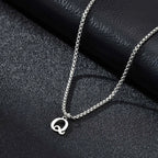 Collier homme avec pendentif initiale q