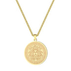 Collier Médusa Gorgone Grecque or