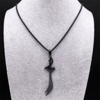 Collier noir avec pendentif épée d'Ali Zulfikar arabe islam musulman