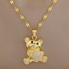 Collier Ours Or