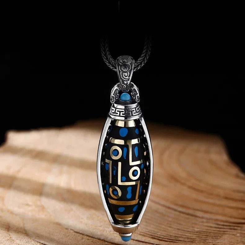 Collier Pendentif à Motifs Tournant Anti-Stress