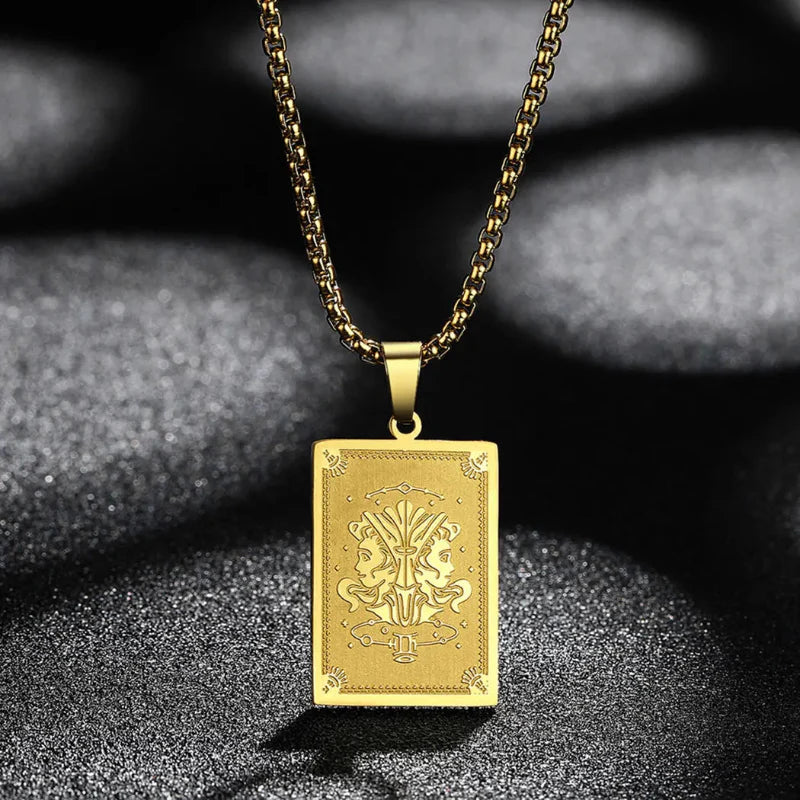 Collier Pendentif avec Signe du Zodiaque
