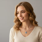 Collier Pendentif Contre le Mauvais Oeil Bleu Grec Turc Matiasma Mataki
