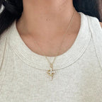 Collier Pendentif Croix & Couronne argent