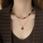 Collier Pendentif de Protection Oeil de Tigre B