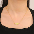 Collier Pendentif Fine Plume style b or