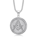 Collier Pendentif Franc Maçonnerie