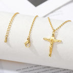 Collier & Pendentif Jésus Christ Croix Homme