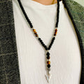 Collier Pendentif Oeil de Tigre Homme