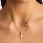 Collier Pendentif Pierre de Naissance Colorée