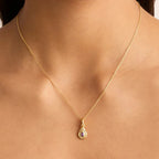 Collier Pendentif Pierre de Naissance Colorée