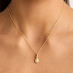 Collier Pendentif Pierre de Naissance Colorée
