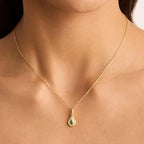 Collier Pendentif Pierre de Naissance Colorée