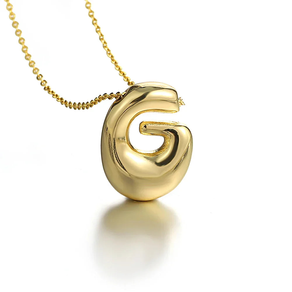 Collier pour femme avec pendentif initiale - lettre