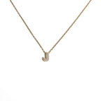 Collier ras de cou femme avec pendentif minimaliste initiale j