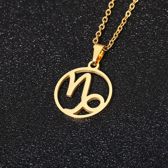 Collier Signe du Zodiaque - Pendentif  12 Constellations