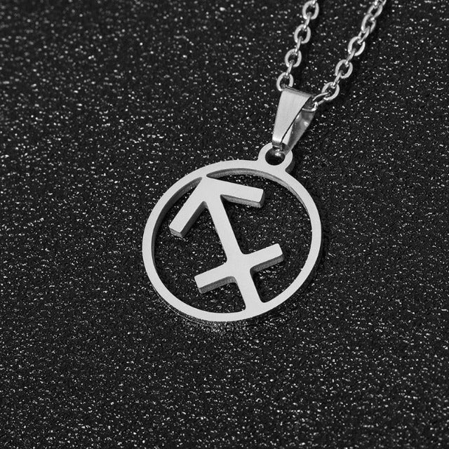 Collier Signe du Zodiaque - Pendentif  12 Constellations