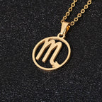 Collier Signe du Zodiaque - Pendentif  12 Constellations