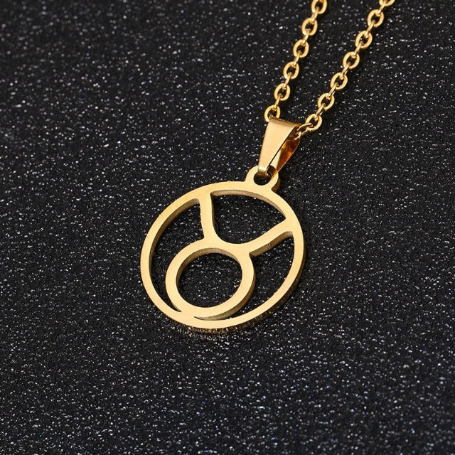Collier Signe du Zodiaque - Pendentif  12 Constellations