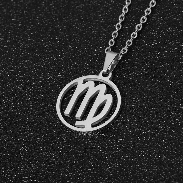 Collier Signe du Zodiaque - Pendentif  12 Constellations