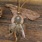 Collier Style Bohême avec Pendentif Plume