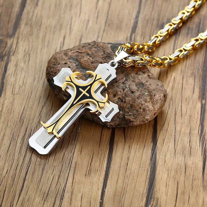 Collier Templier Croisé de l'Espoir