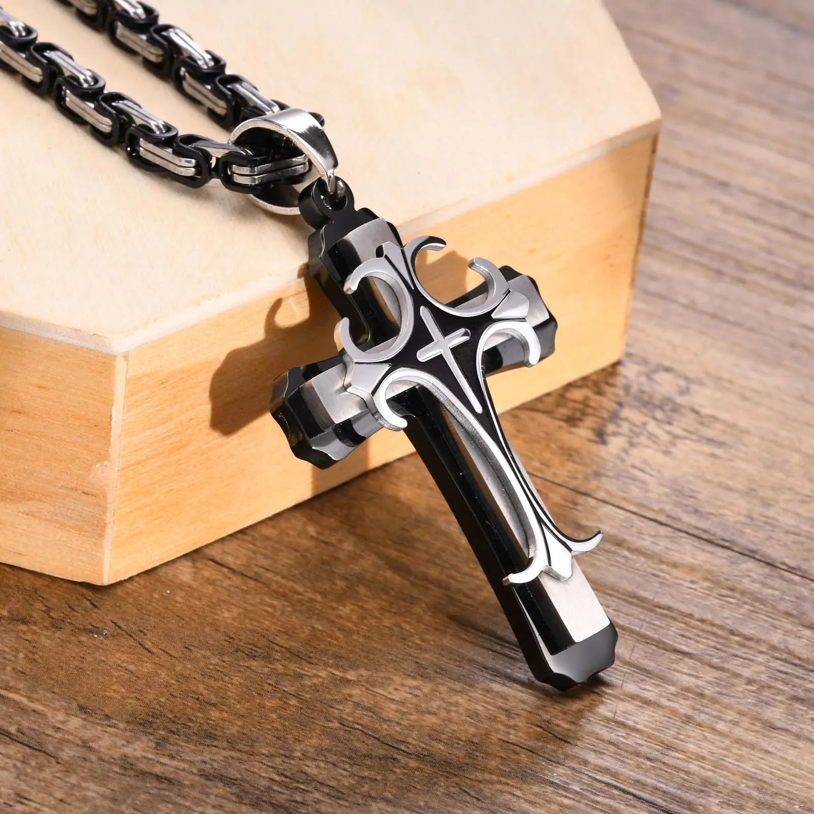 Collier Templier Croisé de l'Espoir