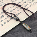 Collier Tibétain cyan