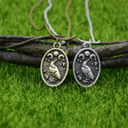 Collier Viking avec Pendentif Corbeau d'Odin type 2