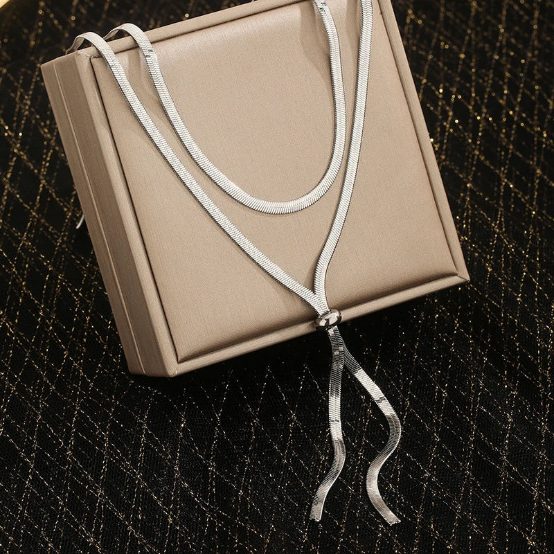 Long Collier De Décolleté Femme