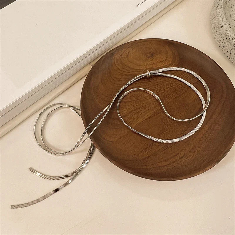 Long Collier De Décolleté Femme