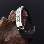 Lot de 2 bracelets en silicone Shahada Allah arabe pour couple