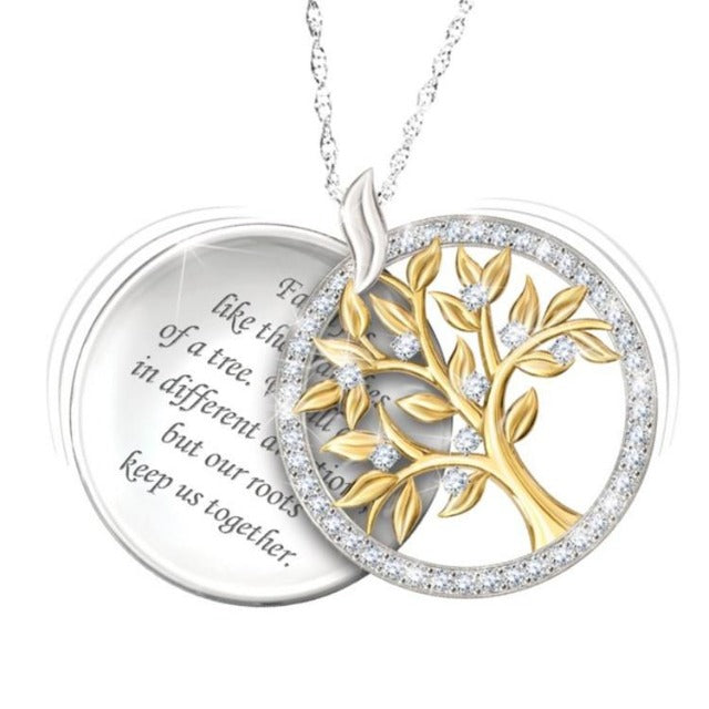 Pendentif Arbre de Vie Plaqué Or