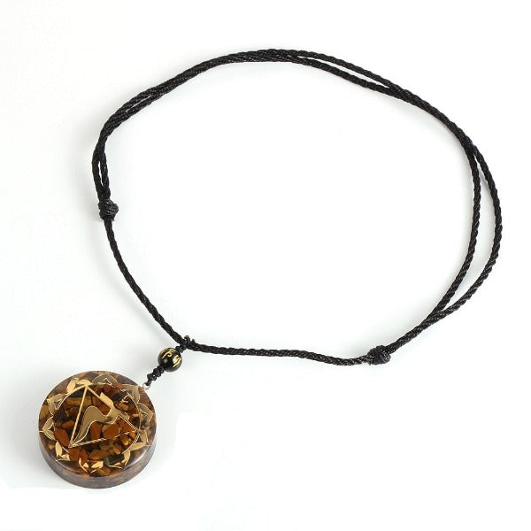 Pendentif Pierre Orgonite & Collier Homme femme Protection Méditation