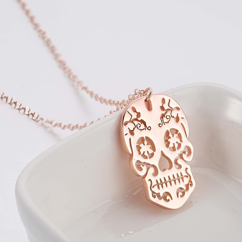 Pendentif Tête de Mort Or